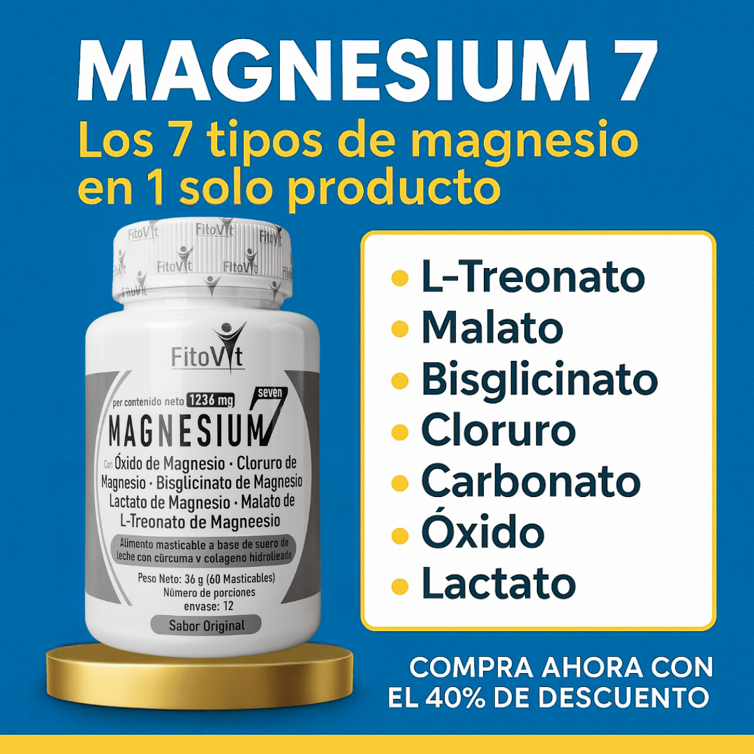MAGNESIUM 7 EN 1: EL MAGNESIO MAS COMPLETO DE TODO EL MERCADO