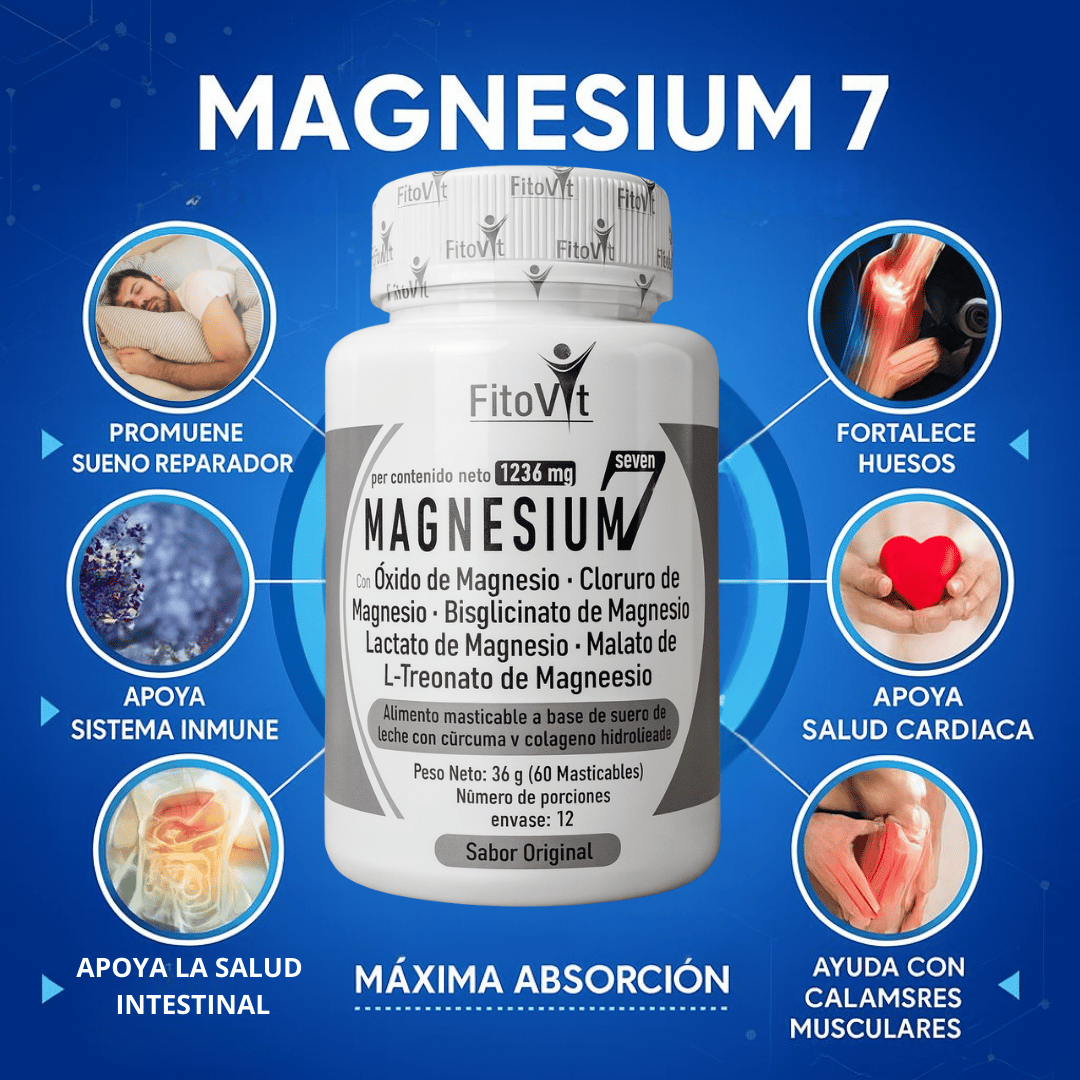 MAGNESIUM 7 EN 1: EL MAGNESIO MAS COMPLETO DE TODO EL MERCADO