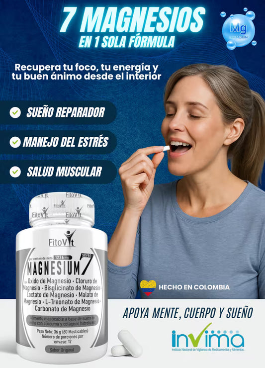 ✅7 MAGNESIOS EL PRODUCTO MAS COMPLETO DE TODO EL MERCADO, SOLUCIONA MAS DE 80 PROBLEMAS DE SALUD.