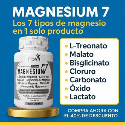 MAGNESIUM 7 EN 1: EL MAGNESIO MAS COMPLETO DE TODO EL MERCADO