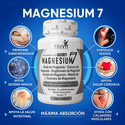 MAGNESIUM 7 EN 1: EL MAGNESIO MAS COMPLETO DE TODO EL MERCADO